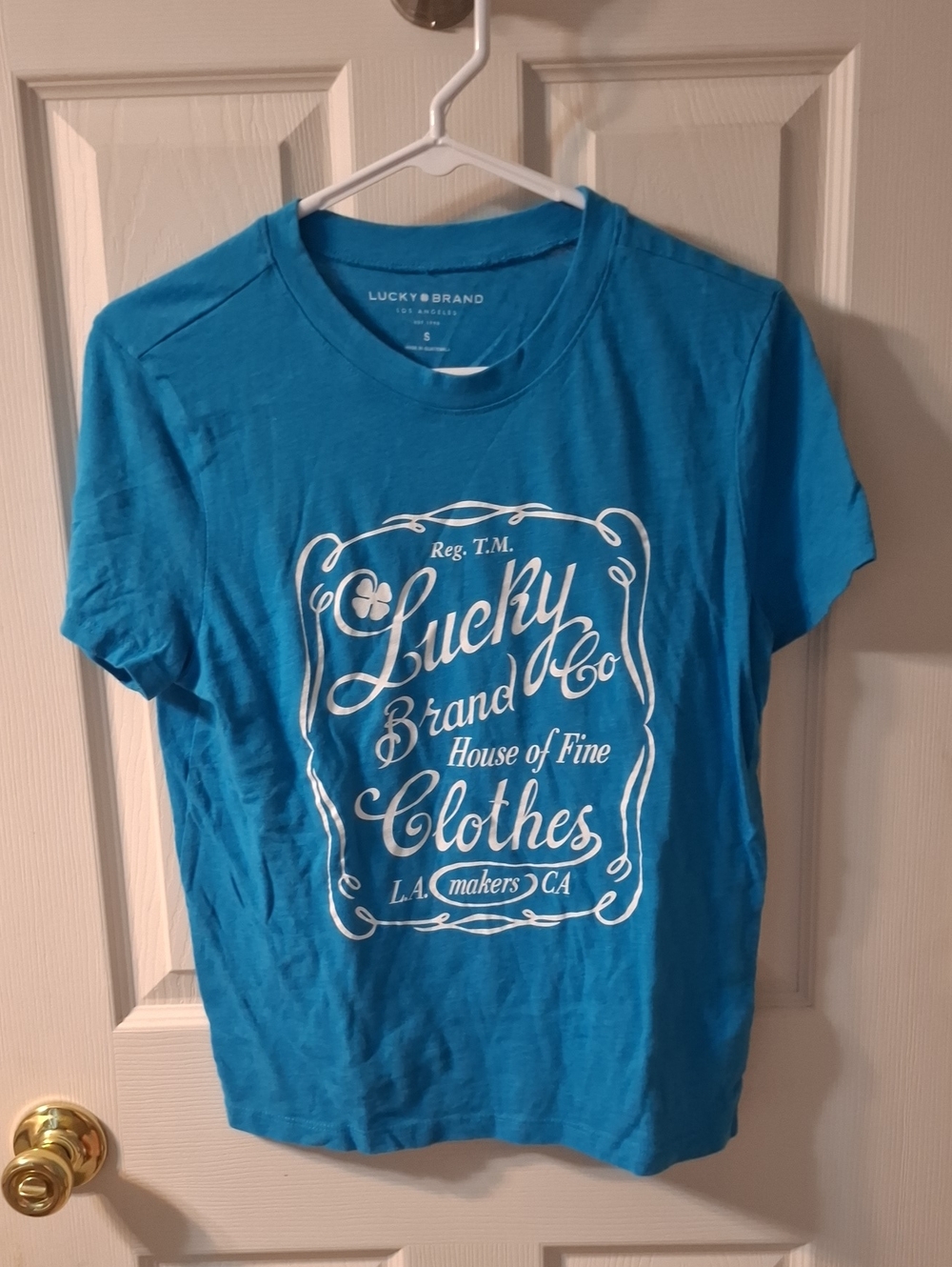 Lucky Brand Turquoise Graphic Tee